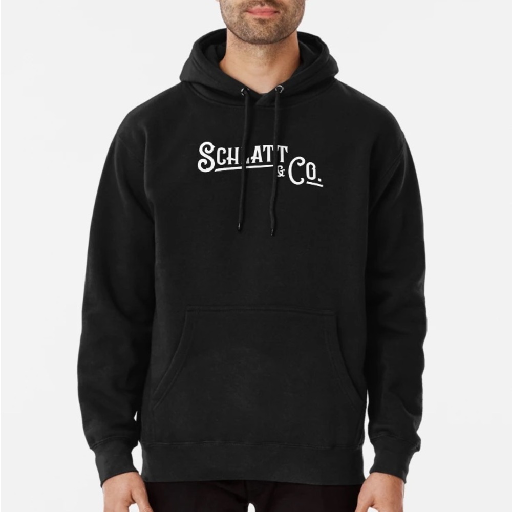 Schlatt & Co Logo Pullover Hoodie Gray M Mens Unisex